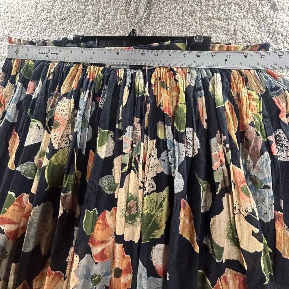 Vintage Phool Maxi Skirt Floral Size Medium Multicolor‎ Colorful